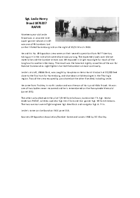 A preview of a PDF biography for Broad, Leslie Henry